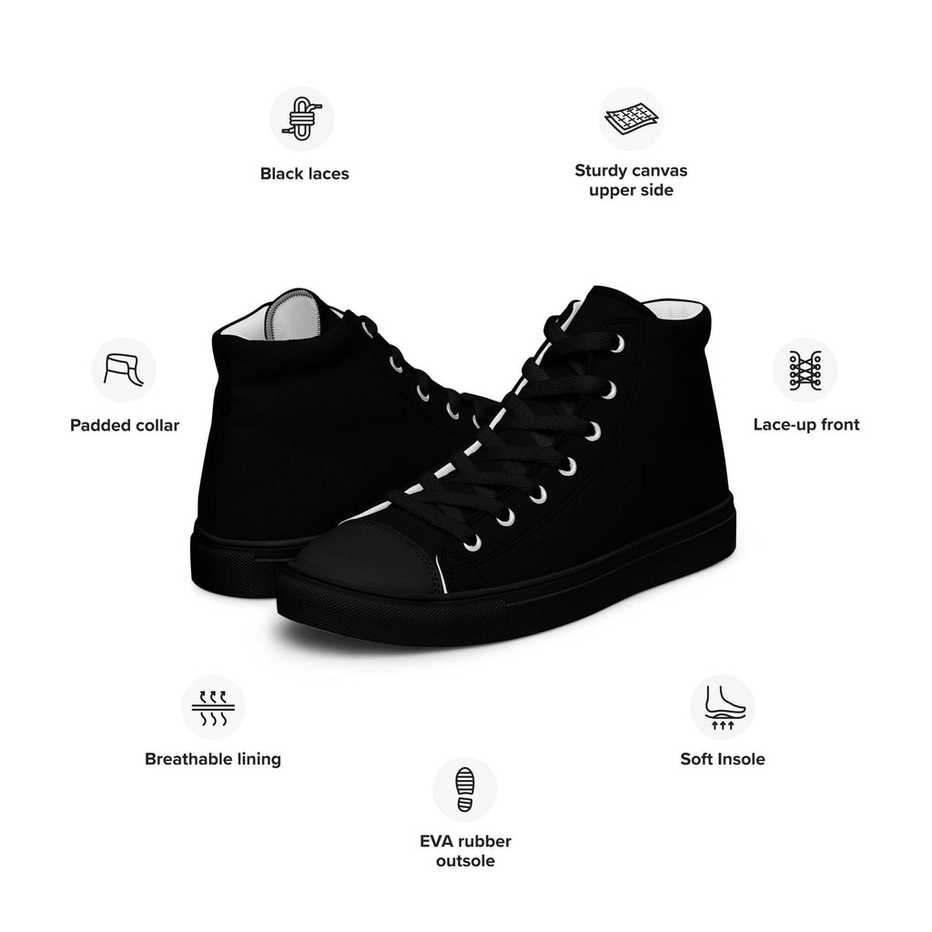 Damenschuhe high top Classic - Schwarz - Stay Covered